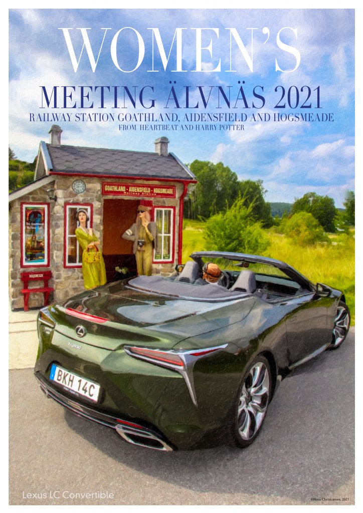 Lexus LC Convertible travel poster - Sweden