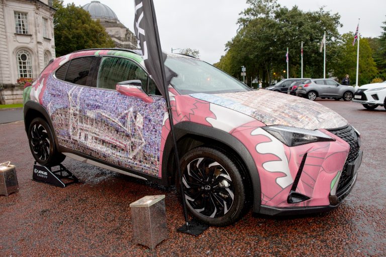 Lexus UX features Cardiff-inspired artwork by Nathan Wyburn