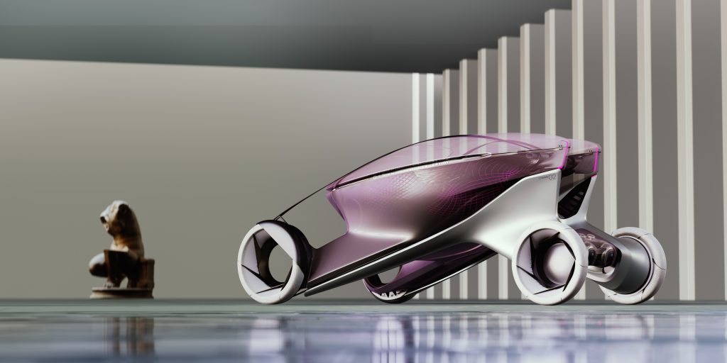 Crucible by Benjamin Miller, one of six finalists in the Lexus 2040: The Soul of Future Premium design challenge, run in partnership with the RCA