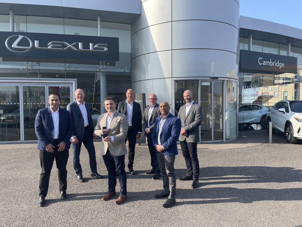 Left to right = Irfan Munir (Divisional Director), Bryan Portsmouth (Group Operations Director), Lillo Contato (Centre Manager), Steven Eagell (CEO), Gary Smith (Managing Director), Nas Faruquee (Sales Manager), Aaron Surry (General Manager)