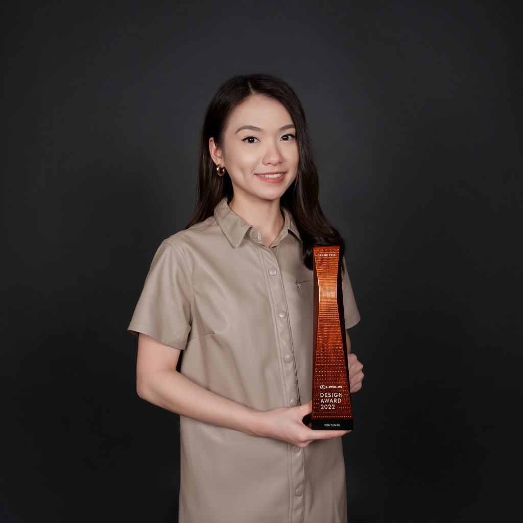 Poh Yun Ru is the Grand Prix winner of the 2022 Lexus Design Award