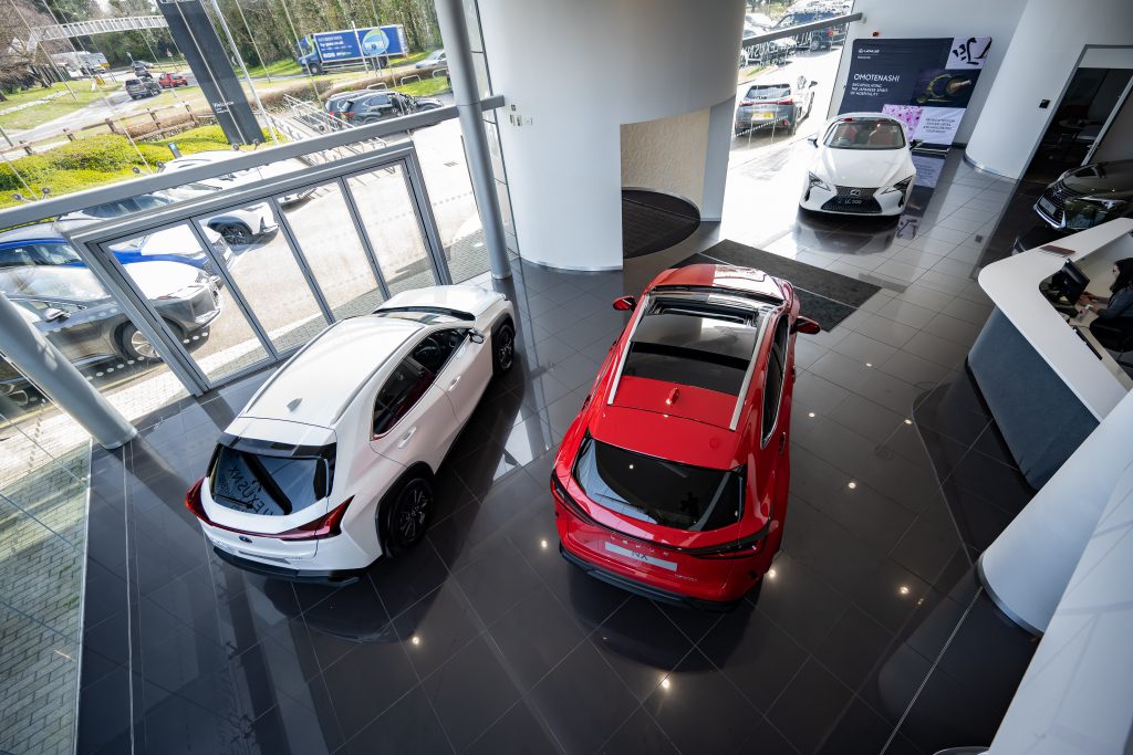 Lexus Hedge End featured in fly-through drone film which captured a bird's eye view of the dealership.