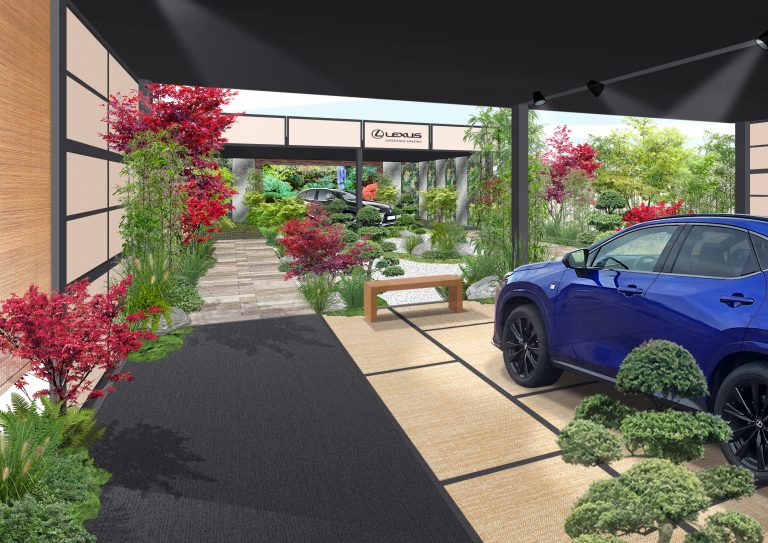 Artist's impression of the Lexus kanshō-niwa mindfulness garden concept at Gardeners World Live