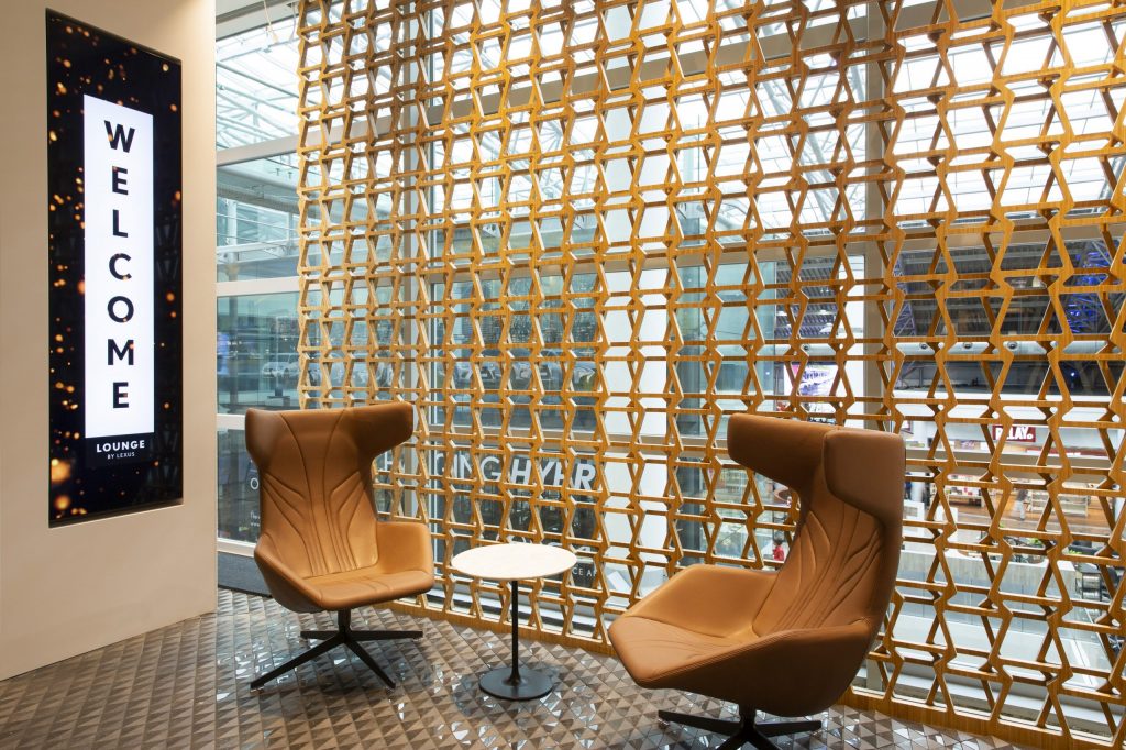 Lexus and Brussels Airlines lounge at Brussels Airport