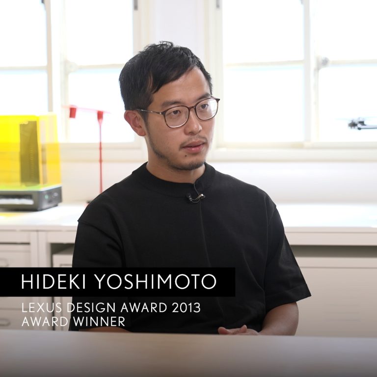 Hideki Yoshimoto, winner of the first Lexus Design Award.
