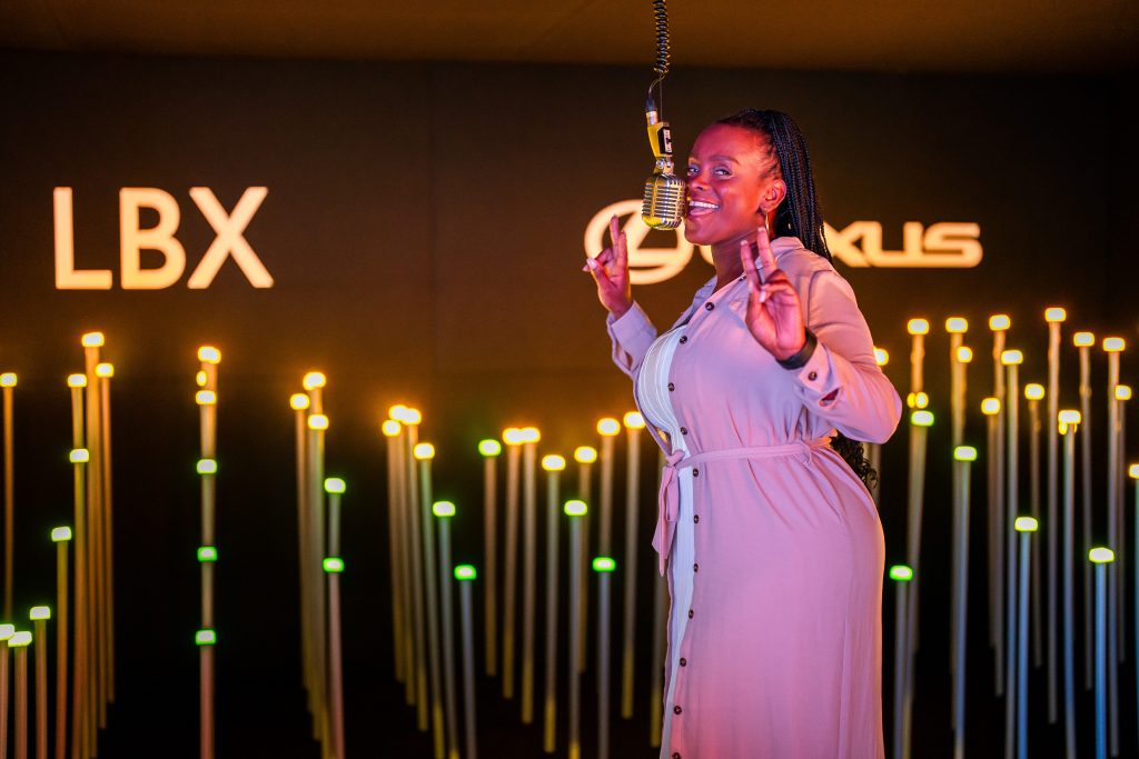 Dionne Smith, celebrity hair stylist, at the launch of the Lexus LBX