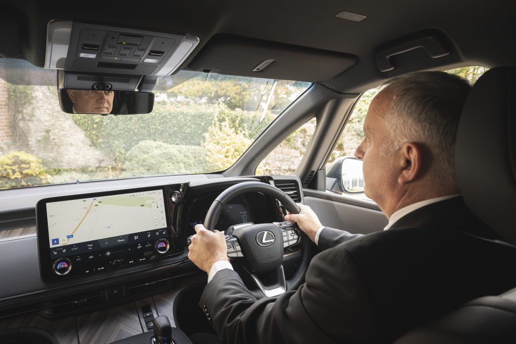 Top chauffeur, Rob Mitchelmore drives the Lexus LM