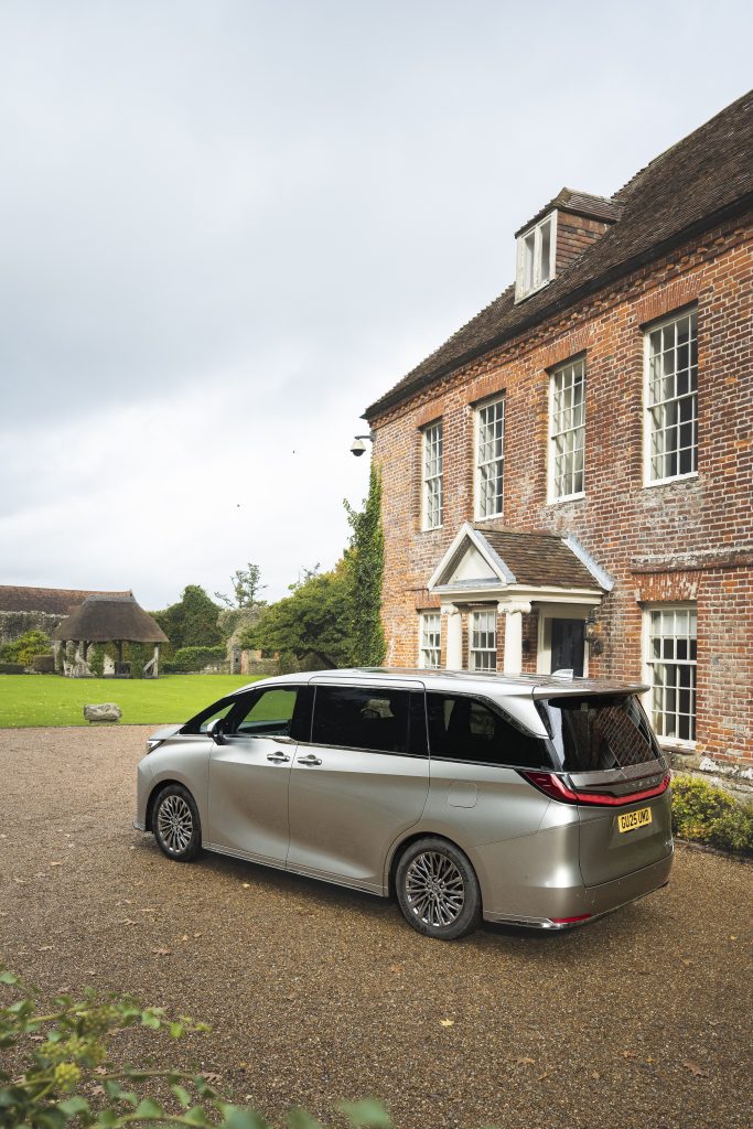 The Lexus LM at The Castle Westenhanger in Kent
