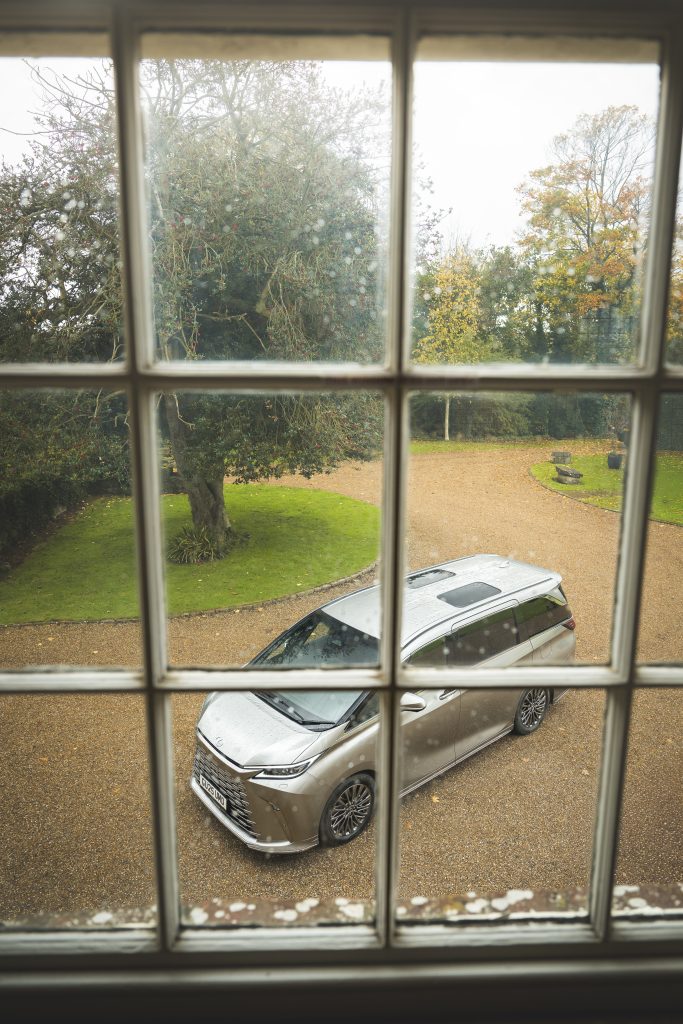 The Lexus LM at The Castle Westenhanger in Kent